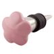 Pink Ceramic Flower Wine Stopper